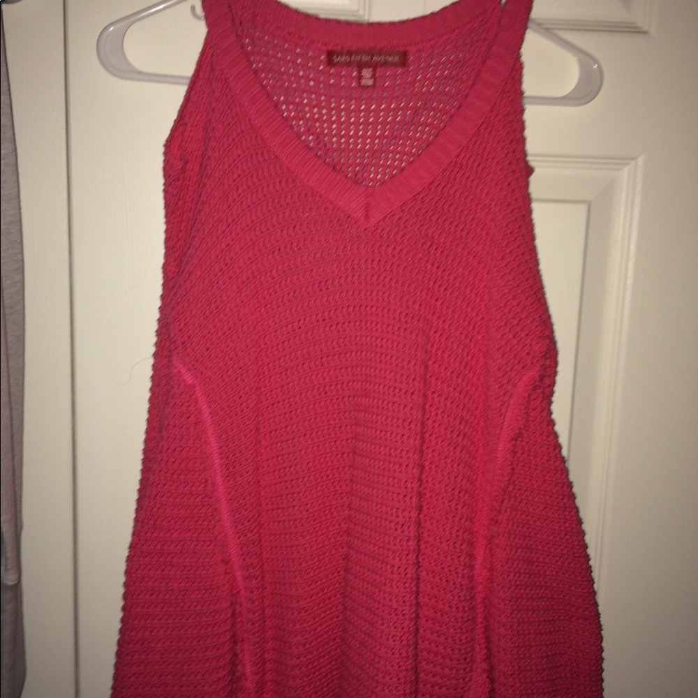 Open shoulder knit cotton top